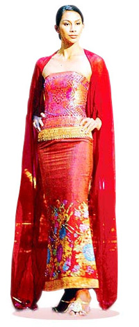 Songket Evening Dress